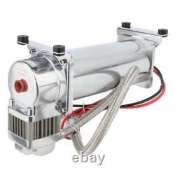 12V 200Psi Air Compressor 5 Gal Air Tank Onboard System Kit For Car Train Horn