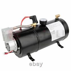 12V 4 Trumpet 150psi Air Compressor Train Horn Kit Fits For Car Truck Train Boat