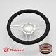 14 Billet Aluminum 9 Hole Steering Wheel Kit With Horn Button & Adapter