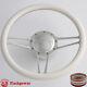 14 Billet Aluminum 9 Hole Steering Wheel Kit with Horn Button & Adapter