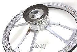 14 Billet Aluminum & Mahogany Steering Wheel for GMC Trucks & Vans Full Kit