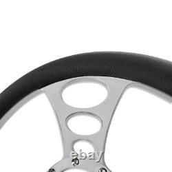 14 Billet Cruisin Steering Wheel Half Wrap with 9 Holes Adapter & Horn Button