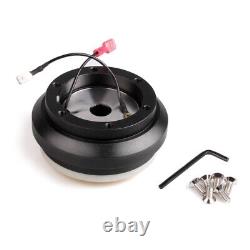 14 Suede Steering Wheel Quick Release Hub Adapter Kit For Honda Civic 92-95 EG