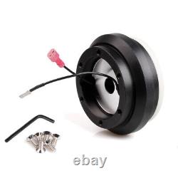 14 Suede Steering Wheel Quick Release Hub Adapter Kit For Honda Civic 92-95 EG