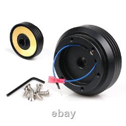 14 Suede Steering Wheel Quick Release Hub Adapter Kit For Honda Civic 96-00 EK