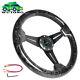 14INCH Universal Forged Carbon Fiber Racing Steering Wheel Deep Dish 6 Bolt