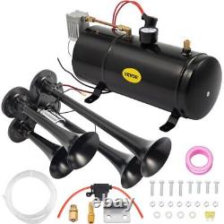 150DB Train Horns Kit with 4 Trumpet Air Horn 12V Compressor for Any Vehicle