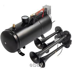 150DB Train Horns Kit with 4 Trumpet Air Horn 12V Compressor for Any Vehicle