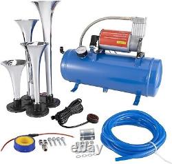 178DB 4 Horn Kit with 150 PSI 12V Air Compressor 6L Reservoir (1.6 Gallons 12V)