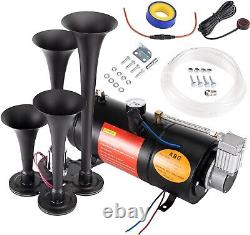 178DB 4 horn kit comes with 150 PSI 12V air compressor air tank 0.8 gallon 12V