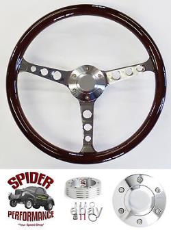 1953-1954 Chevy steering wheel 15 CLASSIC MAHOGANY