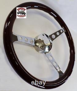 1953-1954 Chevy steering wheel 15 CLASSIC MAHOGANY