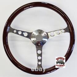 1953-1954 Chevy steering wheel 15 CLASSIC MAHOGANY