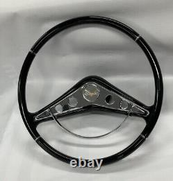 1958 1959 1960 Chevrolet Impala Custom 15 Inch Steering Wheel With Chrome Horn Cap