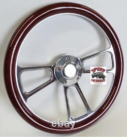 1960-1969 Chevy pickup steering wheel 14 WOOD BILLET