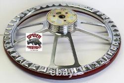 1960-1969 Chevy pickup steering wheel 14 WOOD BILLET