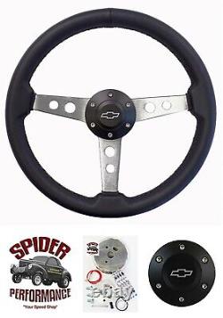 1960-1969 Chevy pickup steering wheel BOWTIE 14 CLASSIC LEATHER