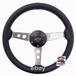 1960-1969 Chevy pickup steering wheel BOWTIE 14 CLASSIC LEATHER