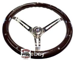 1961-1963 Buick steering wheel 15 MUSCLE CAR MAHOGANY WOOD