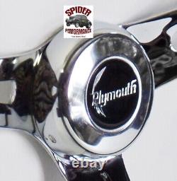 1961-1966 Plymouth steering wheel 13 1/2 MUSCLE CAR CHROME