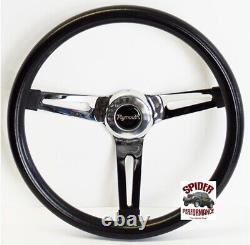 1961-1966 Plymouth steering wheel 13 1/2 MUSCLE CAR CHROME