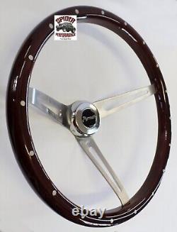 1961-1966 Plymouth steering wheel 15 MUSCLE CAR MAHOGANY WOOD