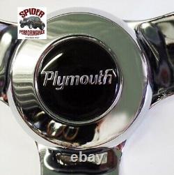 1961-1966 Plymouth steering wheel 15 MUSCLE CAR MAHOGANY WOOD