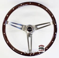 1961-1966 Plymouth steering wheel 15 MUSCLE CAR MAHOGANY WOOD