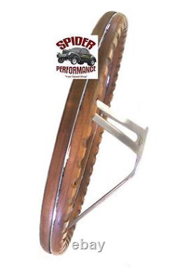 1963-1964 Fairlane Galaxie steering wheel BLUE OVAL 15 MUSCLE CAR WALNUT