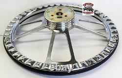 1964-1966 Chevrolet steering wheel 14 BOWTIE POLISHED BILLET