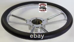 1964-1966 Chevrolet steering wheel 14 BOWTIE POLISHED BILLET