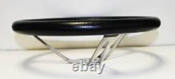 1965-1969 Mustang Black Steering Wheel Foam Grip Chrome Spokes Mustang Cap 15