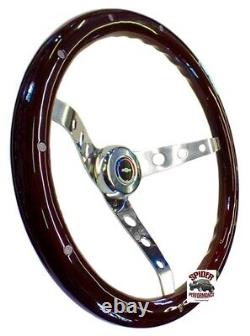 1966 Chevelle EL Camino Malibu steering wheel RWB BOWTIE 15 CLASSIC MAHOGANY