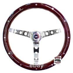 1966 Chevelle EL Camino Malibu steering wheel RWB BOWTIE 15 CLASSIC MAHOGANY