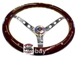 1966 Chevelle EL Camino Malibu steering wheel RWB BOWTIE 15 CLASSIC MAHOGANY