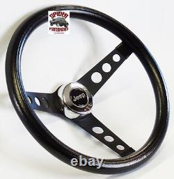 1967-1975 Jeep CJ5 CJ6 steering wheel 13 1/2 CLASSIC BLACK