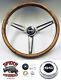 1967 Camaro steering wheel SS 15 MUSCLE CAR WALNUT WOOD