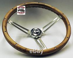 1967 Camaro steering wheel SS 15 MUSCLE CAR WALNUT WOOD