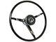 1967 Ford Mustang Reproduction OE Black Steering Wheel Kit, Horn Pad, Horn Ring