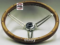 1968-1969 Plymouth steering wheel 15 MUSCLE CAR WALNUT WOOD rim