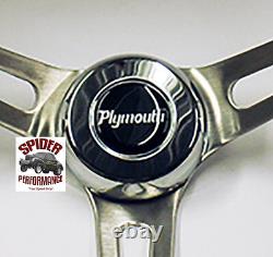 1968-1969 Plymouth steering wheel 15 MUSCLE CAR WALNUT WOOD rim