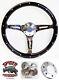 1968 Ford pickup steering wheel 14 BLACK WOOD RIVET