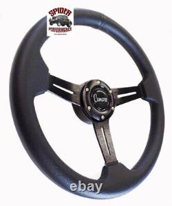 1969-1989 Camaro steering wheel 13 3/4 LEATHER BRUSHED