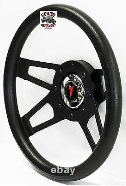 1969-1989 Pontiac steering wheel 13 1/2 BLACK 4 SPOKE