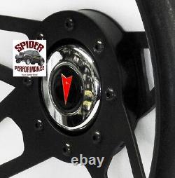 1969-1989 Pontiac steering wheel 13 1/2 BLACK 4 SPOKE