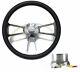 1969-1994 Impala, Bel Air, Caprice 14 Black Steering Wheel Kit, Bowtie horn