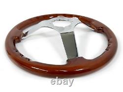 1969-85 Chevrolet Impala Sport 6 Bolt Mahogany Wood Steering Wheel Kit, Impala