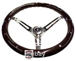 1970-1973 Mustang steering wheel PONY 15 MUSCLE CAR MAHOGANY