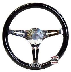 1970-1980 Mercury steering wheel 14 BLACK WOOD