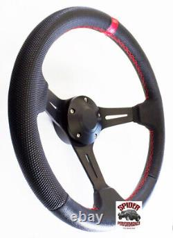 1974-1993 Volkswagen steering wheel 13 3/4 RED LINE